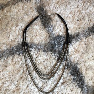 Black cord necklace